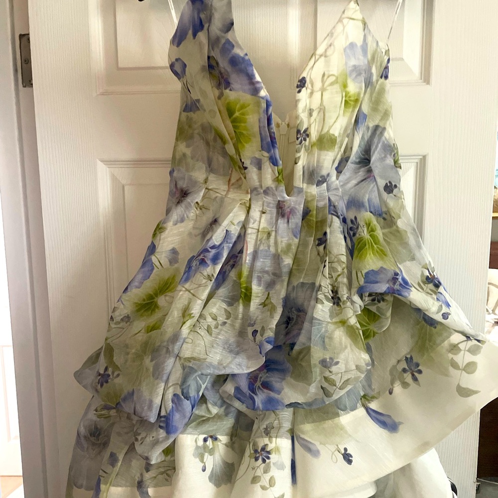 Zimmermann "Natura" drapped mini dress size 3